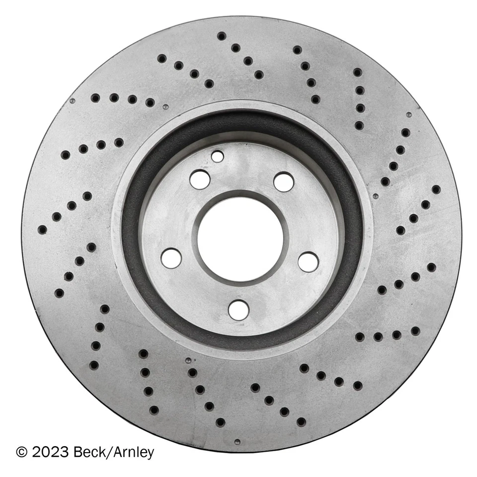 Disco de freno premium Beck Arnley 083-3640 para 08-17 C300 C350 E250 E350 E400 Foto 4 de 4