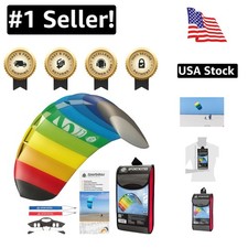 Symphony Beach III 51-Inch Rainbow Dual Line Stunt Kite - Ready to Fly Fun