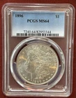 1896 P Morgan Silver Dollar PCGS MS64 Beautiful Coin, Very PQ