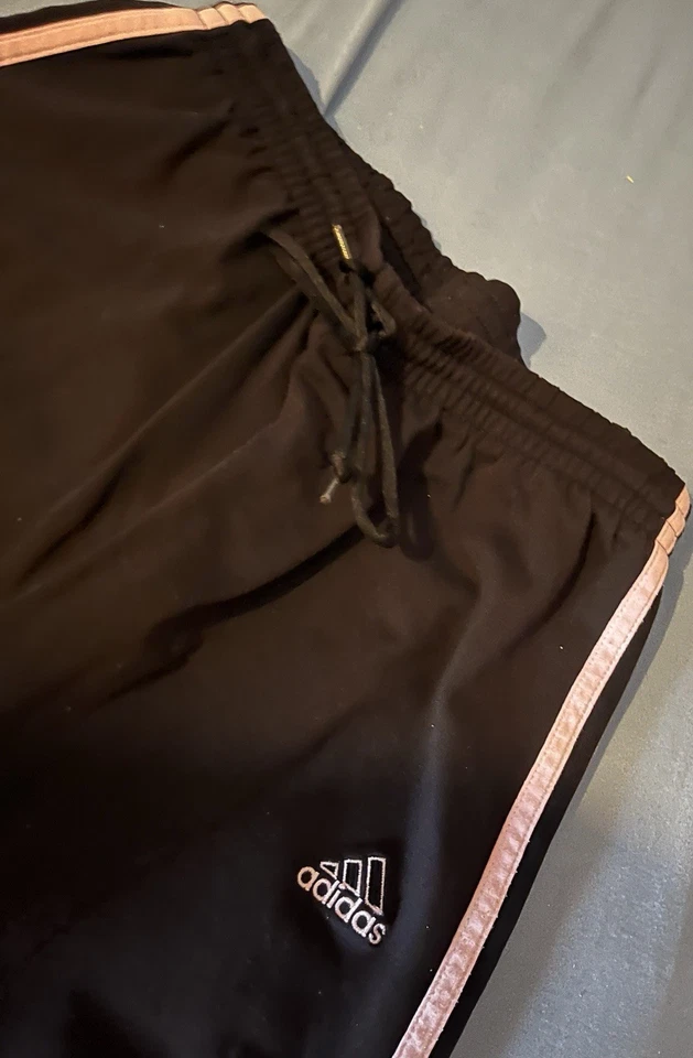 ADIDAS Sport Trainings Hose 36 38 SCHWARZ ROSA WEIT; Schlupfhose; Freizeithose - Bild 4 von 4