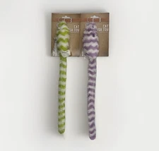🐭Cat Toy🐭 Mouse Green/White Stripes OR Purple/White Stripes RARE NEW WITH TAGS