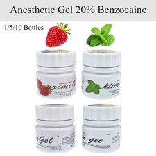 Dental Topical Anesthetic Gel 20 Benzocaine 1oz Jar Exp 06/2029 Strawberry/Mint