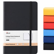 A5 Hardcover Journal Notebook 200 Pages Lined Writing Black