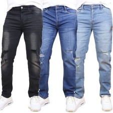 Men’s 3-PACK Fashion Ripped Jeans  Stretch Fit  (Sizes- 30-42)  Free Delivery