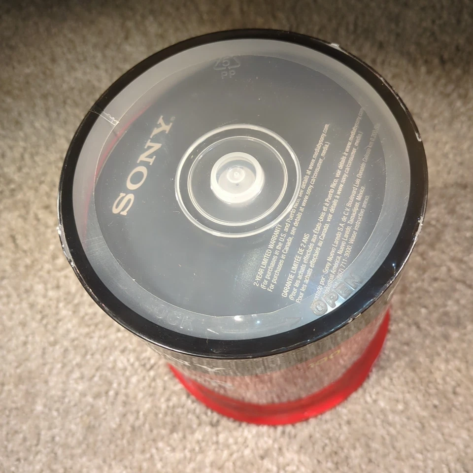 Sony CD-R 700MB 80min 1-48x Blank Storage Media Discs CDs - 100 Pack - Sealed - Image 4 of 4