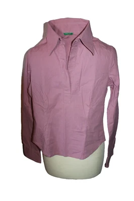 CHEMISIER COURT FEMME °°° UNITED COLORS OF BENETTON °°° STRETCH . TAILLE XS - Photo 1/4