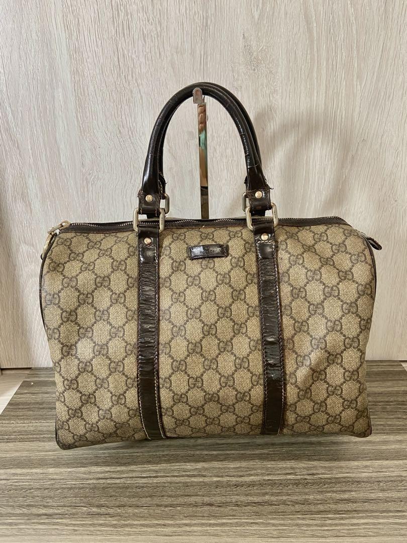 Gucci GG Boston Leather Bag Handbag m4_0808