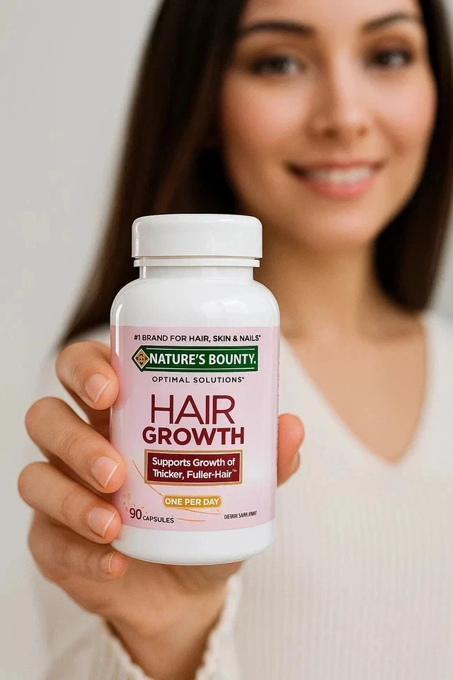 Nature’s Bounty Optimal Solutions Suplemento para el Crecimiento del Cabello 90 Cápsulas Nuevo Sellado Foto 3 de 3