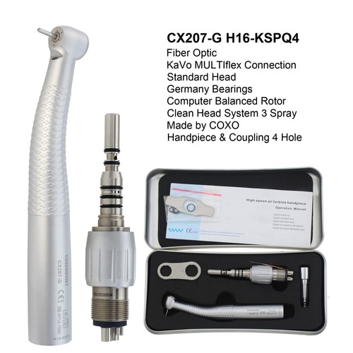 COXO Dental Handpiece High Speed Fiber Optic LED CX207-G KaVo NSK LED Coupling - Afbeelding 15 van 286