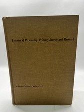 Theories Of Personality : Primary Sources And Research / 1966/ Gardner Lindzey-