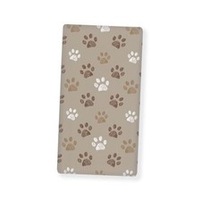 Brown Dog Paws Baby Crib Sheets for Boys Girls Paw Fitted Crib Brown White