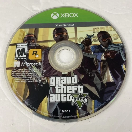 Grand Theft Auto V (Microsoft Xbox Series X|S, 2022) Disc 1 only