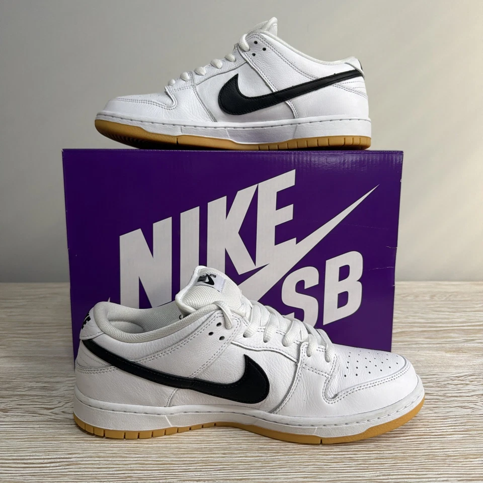 Tenis Nike SB Dunk Low Pro de segunda mano de goma blancos talla 10M Foto 2 de 4