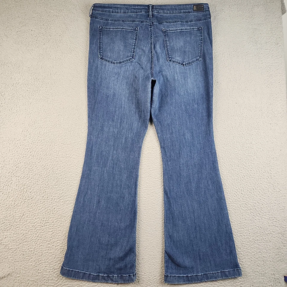 Sofia Vergara Jeans Womens Size 20 Melisa Flare Leg High Rise Blue Denim Stretch - Image 2 of 4