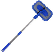 Car Wash Brush Mop Cleaning Tool with 20"-29" Retractable Stainless Steel Handle