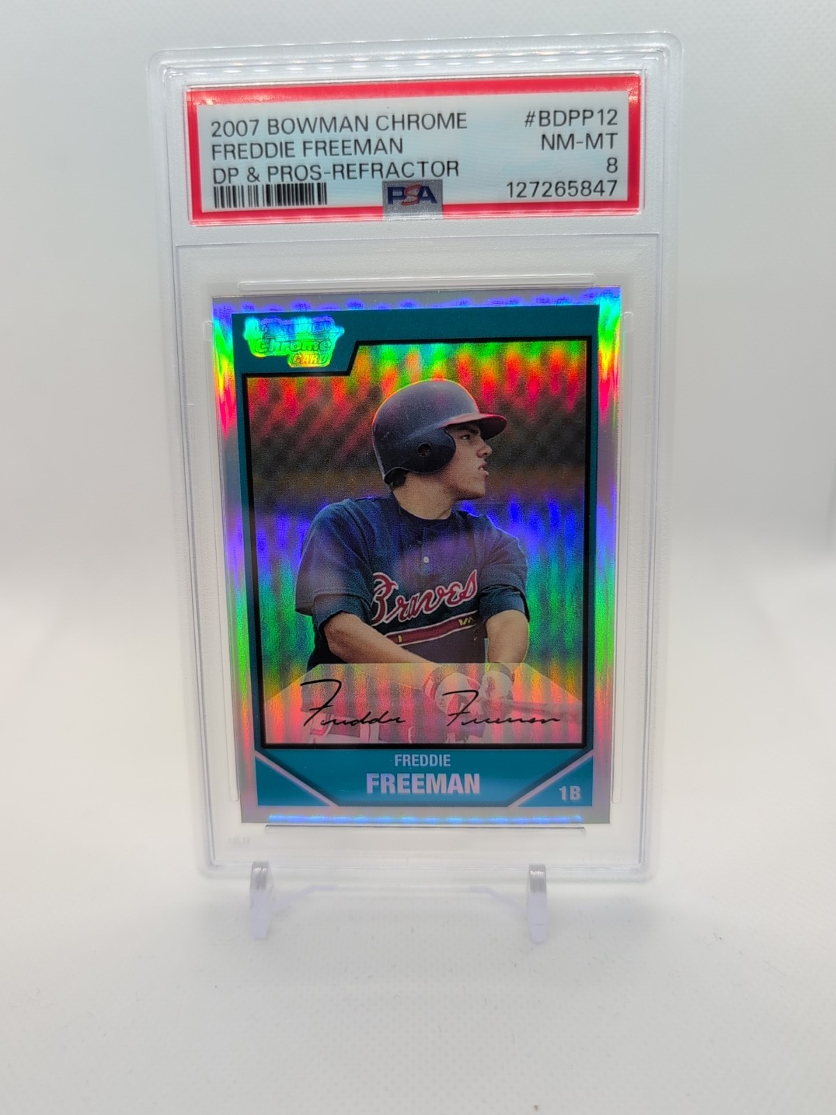 2007 Bowman Draft Picks - Chrome Freddie Freeman #BDPP12 Refractor (RC)