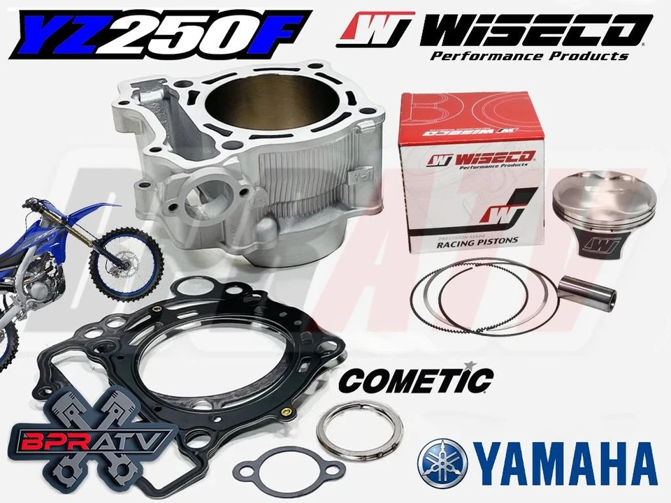 01-13 YZ250F Top End Rebuild Kit 77mm Stock Bore Replacement Cylinder Piston Kit - Image 3 of 4
