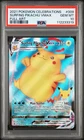 2021 POKEMON CELEBRATIONS #009 FULL ART/SURFING PIKACHU VMAX PSA 10