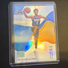 2018-19 Panini Status Shai Gilgeous-Alexander Rookie Card #156 Clippers NBA. rookie card picture