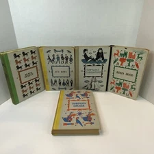 Junior Deluxe Editions Hard Back Books 5 Classics Jo's Boys, Black Beauty more..