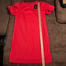 NWT KATE SPADE SHEATH DRESS WITH PUFF SLEEVE PONDEROSA MAINLINE RED SMALL