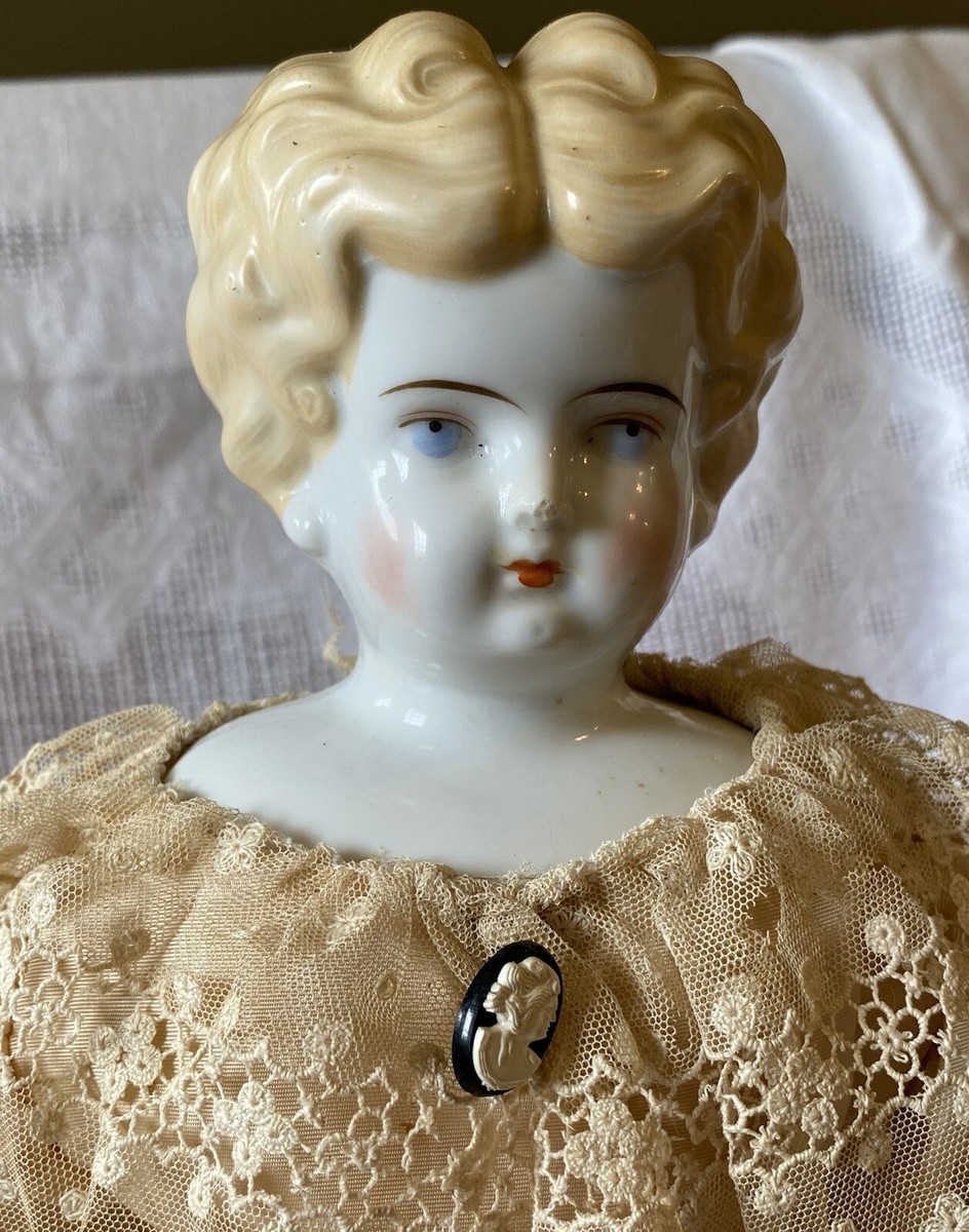 1980年　西ドイツ購入　ヴィンテージ　アンティーク人形　55cm Antique German 22” C1880 Blond China Head Doll With Nice Outfit | eBay