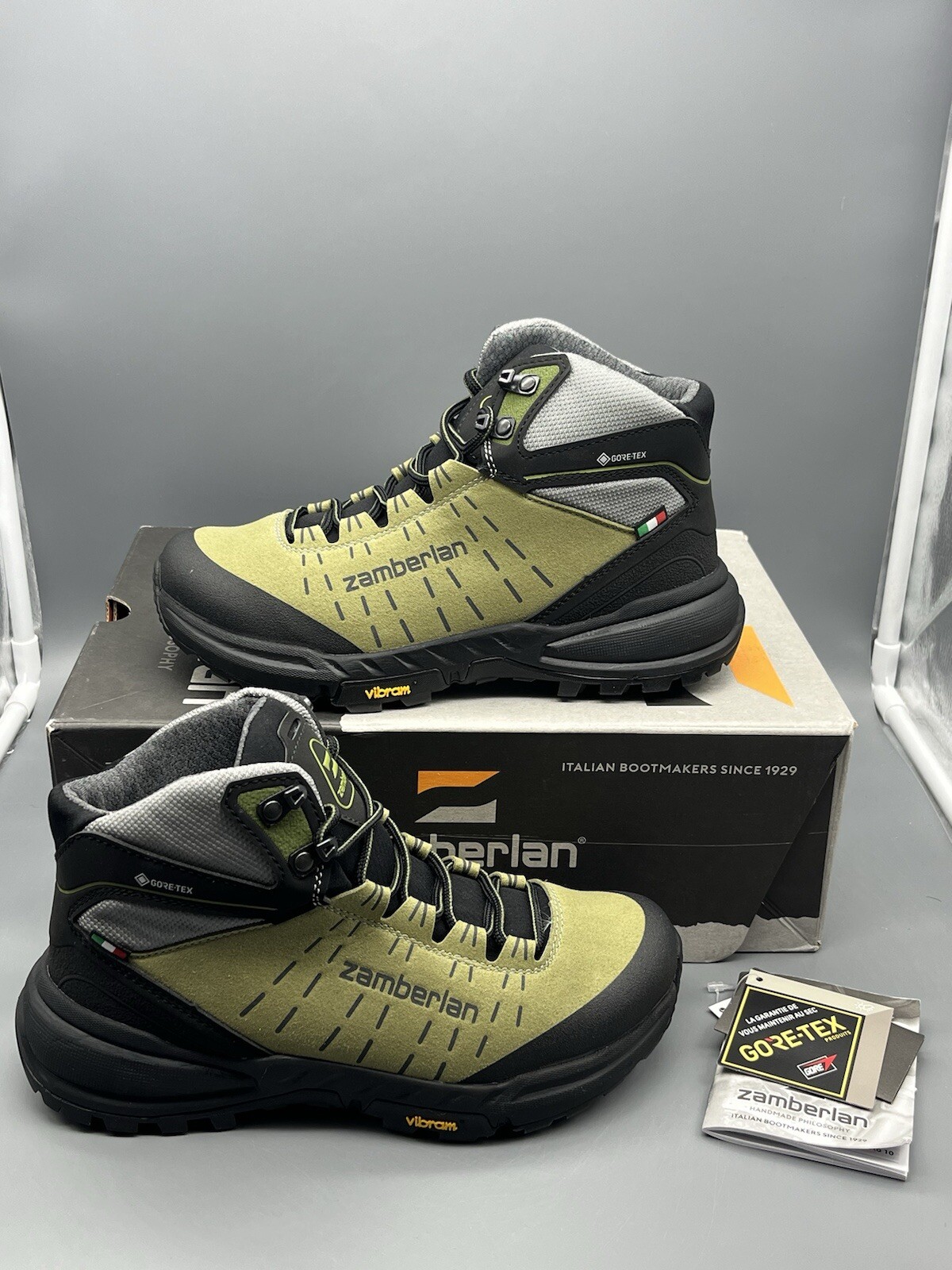 Zamberlan Circe GTX Gore-Tex Women’s 6 Hiking Boots Sage Made in Italy Tried On