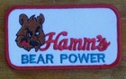 BEAR POWER ~ Embroidered Sew On Hamm's Beer Collectors Patch ~ Sew On — photo 1