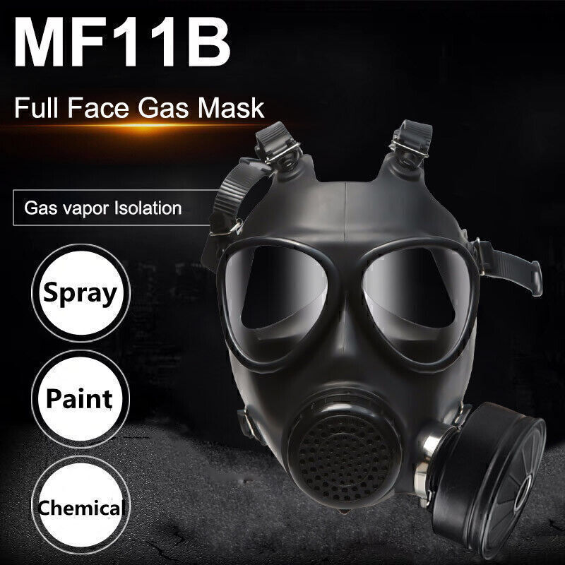Chemical Gas Mask Full Face Soviet Military Respirator + 1PC 40mm Filter Box New
