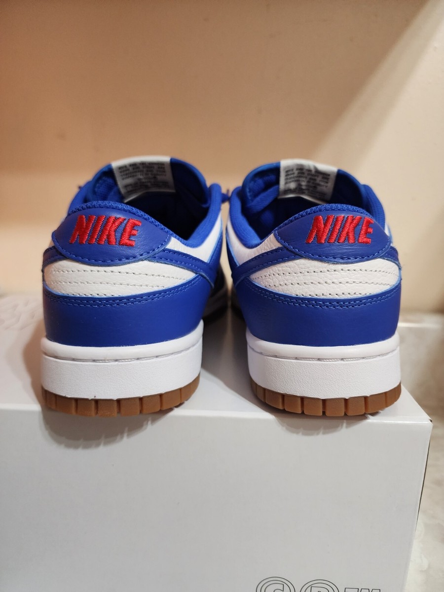 Men's Size 9.5 Nike Dunk Low By You FN0569-900 Royal Blue/White