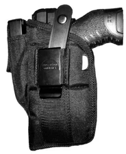 Belt Holster fits Browning Hi-Power with Laser Pro-Tech Outdoors Black Nylon OWB