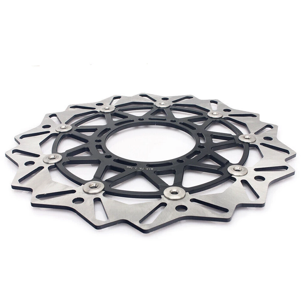 320mm Front Brake Disc & Bracket For Honda CR 125 250 R E 04-08 CRF 250 450 R X - Image 4 of 4