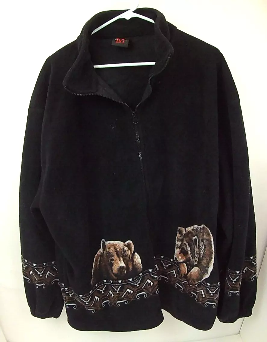 【90s】BEAR RIDGE fleece zip up jacket XL