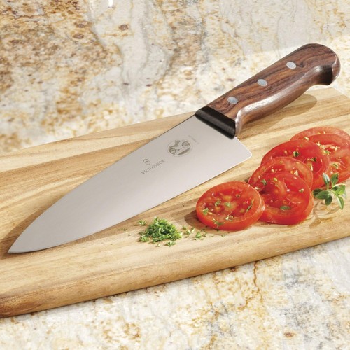 Victorinox 8" (20cm) Chef's Knife w/Rosewood Handle & Extra Wide Blade (5206020) - Picture 6 of 7