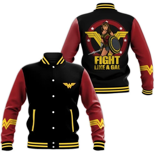 Wonder Woman Baseball Jacket, Superhero Jacket