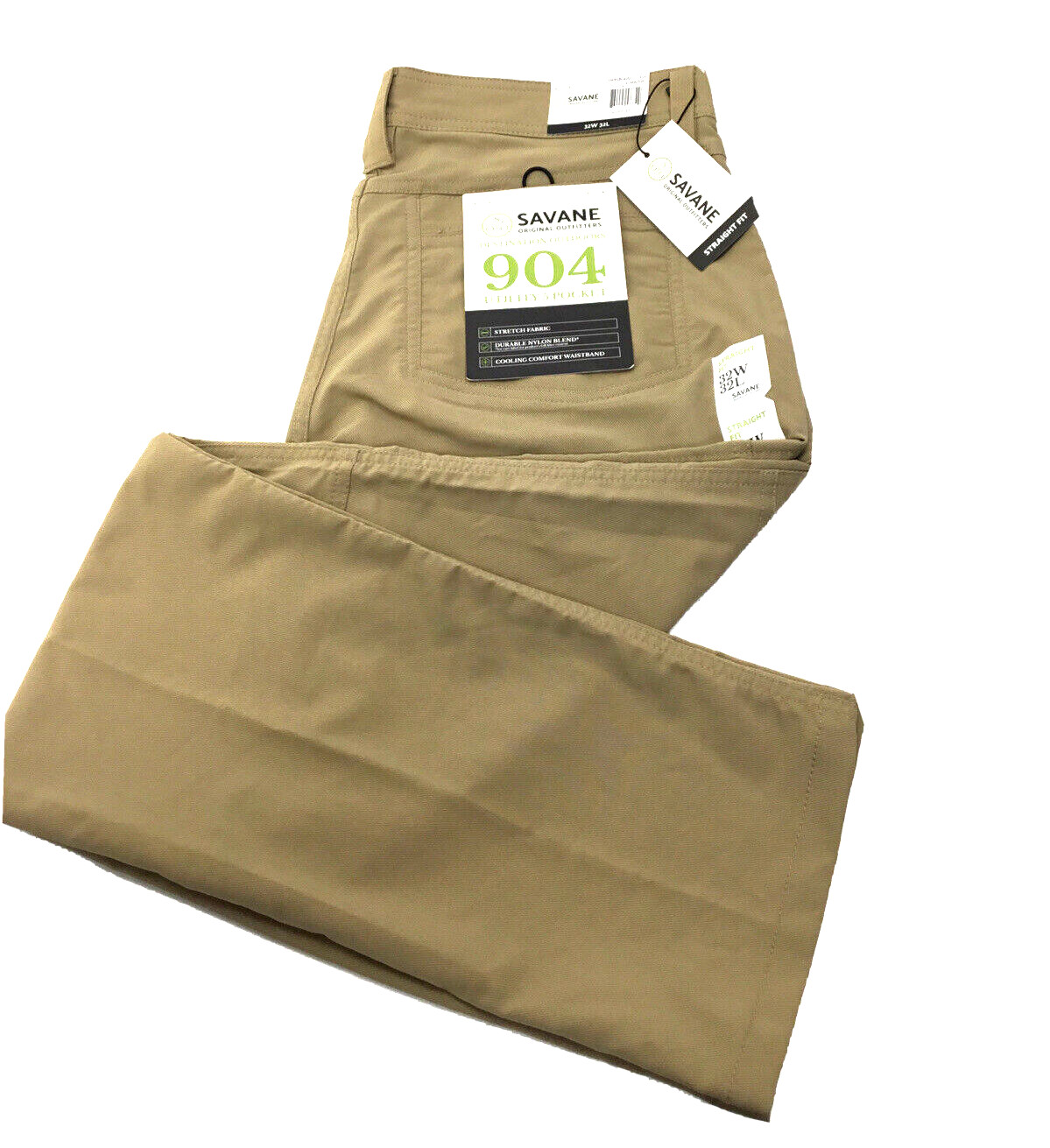 $75 Savane Men's STRETCH FABRIC Hybrid Jogger Pants ELMWOOD [32X32]