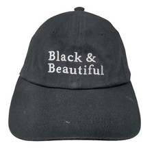 Black Beautiful Fitted Sun Visor Hat Cap Black One Size Embroidered Lined