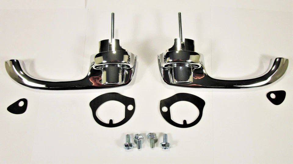 Chevrolet Impala Biscayne 1963-1964 juego de manijas de puerta exterior cromadas de alto brillo Foto 4 de 4