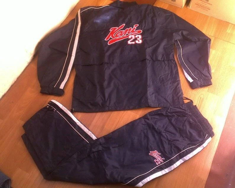 KARL KANI tracksuit Kani track suit jacket pants set 90s hip hop mens size L