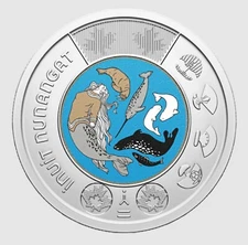 2024 CANADA $2 INUIT NUNANGAT TOONIE COLOURED COIN