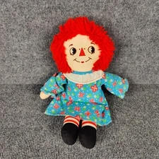 Vintage Raggedy Ann Rag Doll Cloth Plush Applause Yarn Hair Stuffed Toy Taiwan