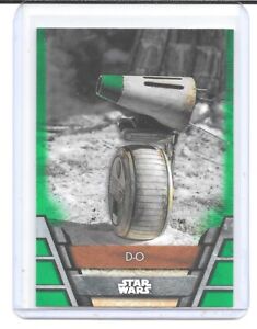 2020 Topps Star Wars Holocron Green Parallel #RES-24 D-O | eBay