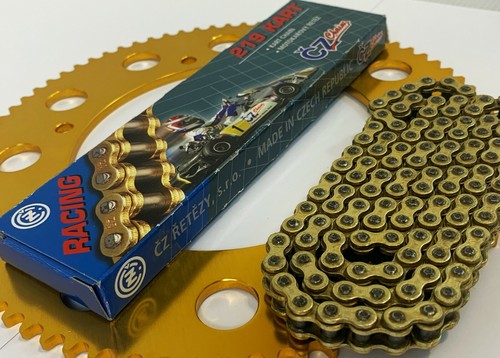 Kart 102 link 219 pitch CZ Chain & Gold Sprocket Offer - Rotax - TKM - Honda - Picture 2 of 8