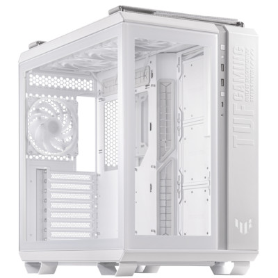 ASUS TUF Gaming GT502 PLUS TG White modulares PC Gehäuse weiß