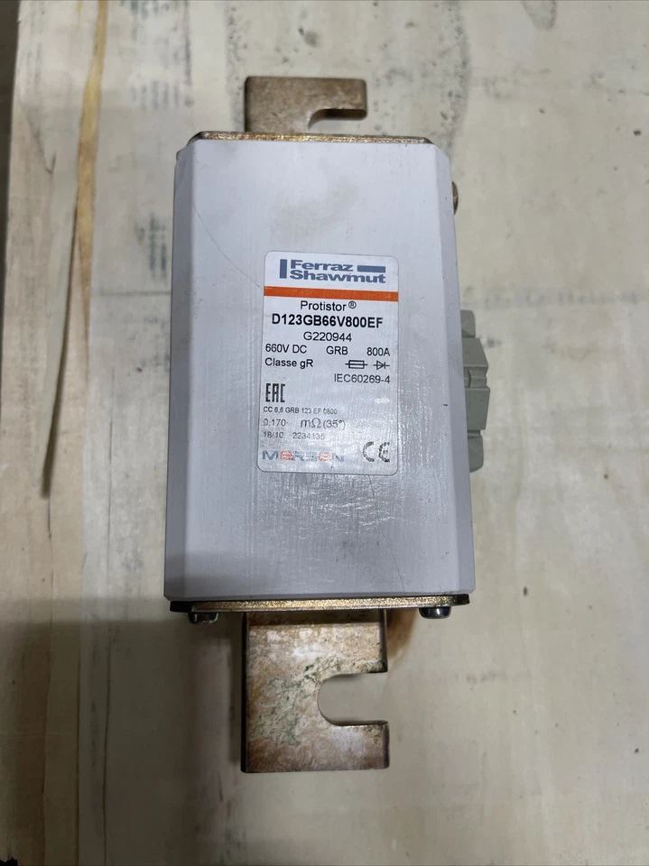 PROGRESS RAIL CATERPILLAR FERRAZ MERSEN Protistor D123GB66V800EF 800 AMP 660  - Image 2 of 4