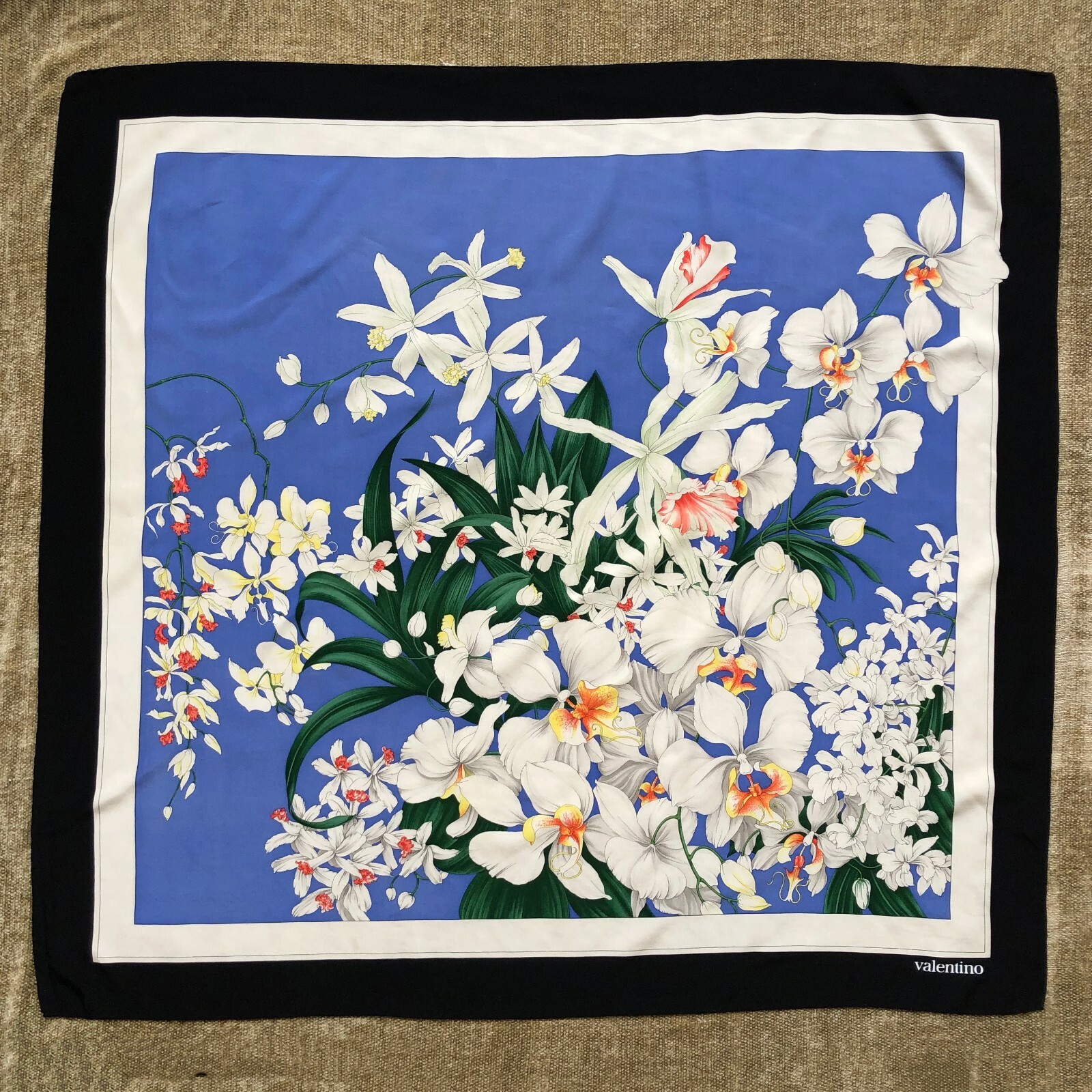 vintage valentino silk scarf