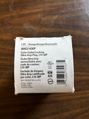 EATON COLOR CODED LOCKING ULTR GRIP PLUG # AHCL1430P