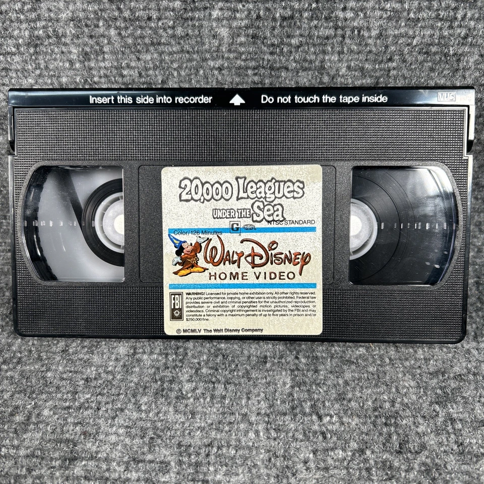 Walt Disney 20,000 Leagues Under The Sea VHS Home Video Tape 15 V 1980 Rare VTG - Image 4 of 4