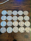 Franklin Silver Half Dollars Roll  20 Coins As Pictured