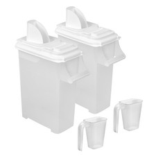 Buddeez Pet Food Storage Dispensers Plastic 4 - Top For - Dry Dog Food Cat
